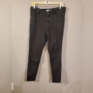 Old navy skinny midrise jeans, black, 10